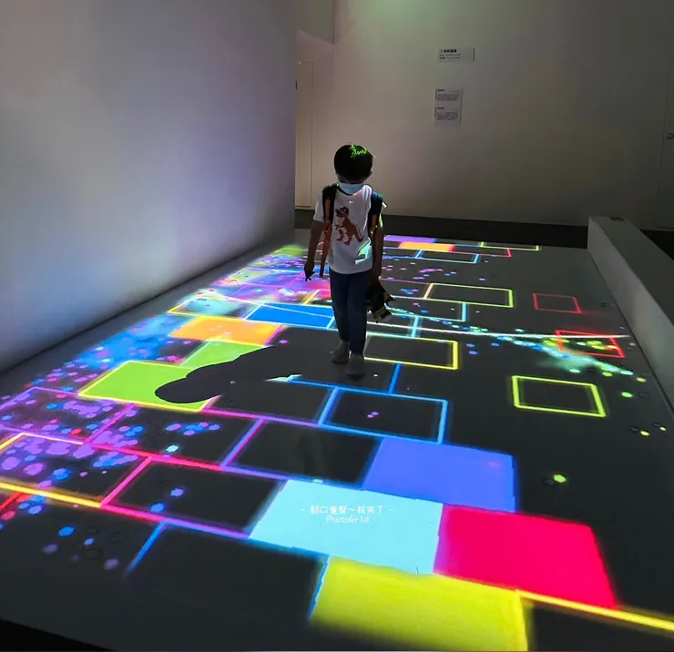 很適合輪椅族。只是坐在椅子上看不到地面上的效果。