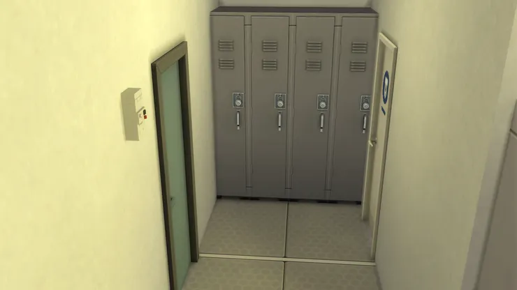 員工休息室當然會員工的儲物櫃，不然他們的私人物品哪裏放？起碼有個手袋要安置吧。