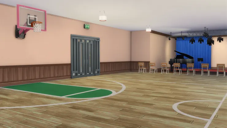 禮堂的吊燈沒什麼特別，跟校內其他地方差不多。