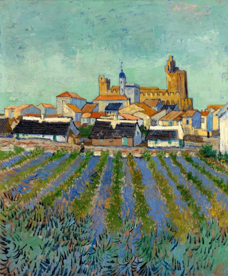 View of Saintes-Maries-de-la-Mer 1888.0601~0603