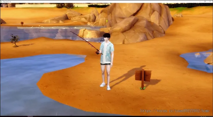 等路人時順便釣個魚