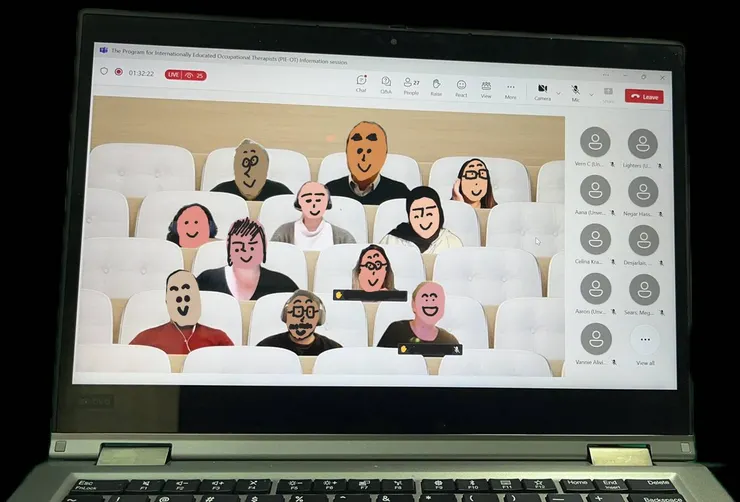 線上說明會現場