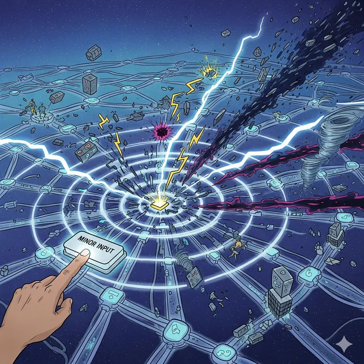 小小行為導致未知後果。Gemini繪製。