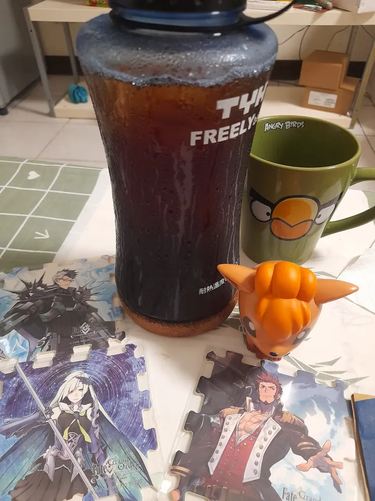 用環保杯買的粉粿紅茶