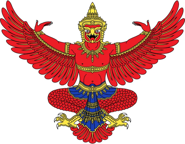 《圖四》將腳爪向前伸直的金翅鳥