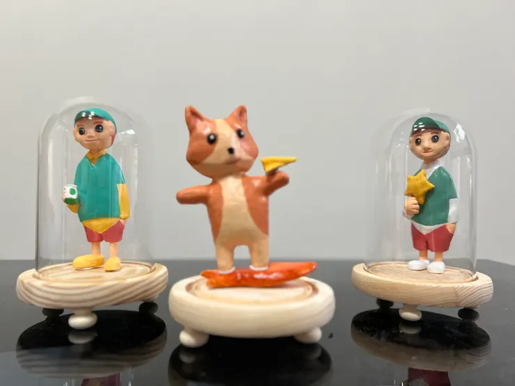 準備參展的真實作品；無釐頭誕生的肥仔！