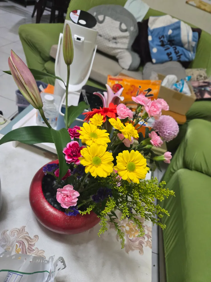 過年裝飾的鮮花！