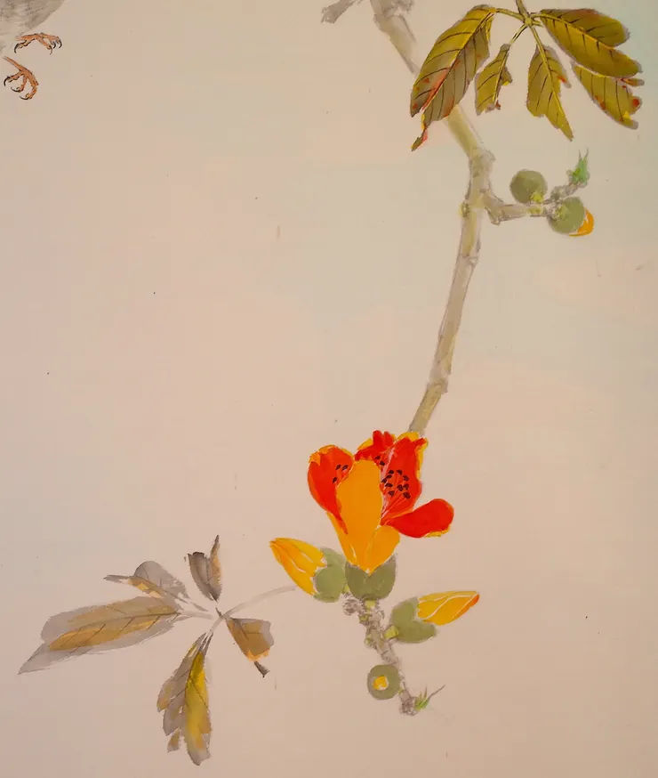 〈四月天晴〉局部－木棉