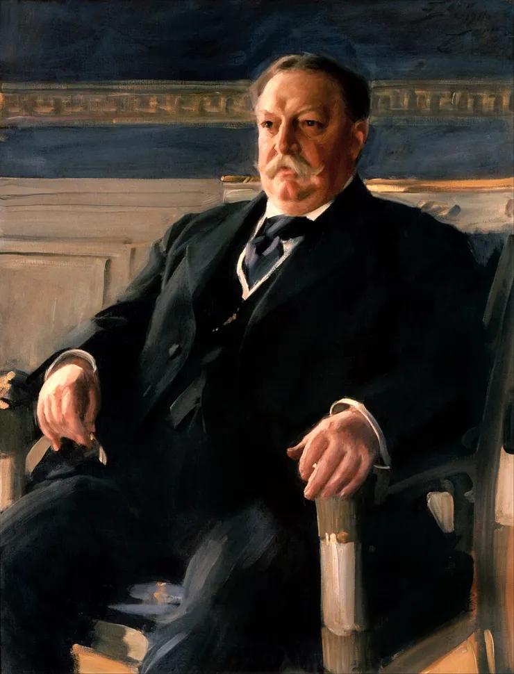 Official White House portrait of Taft by Anders Zorn, c. 1911