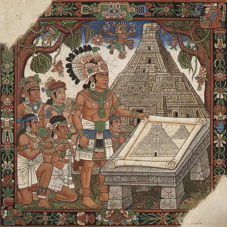 AI示意圖：修建自己的陵墓「碑銘神殿」(來源：AI生成圖)