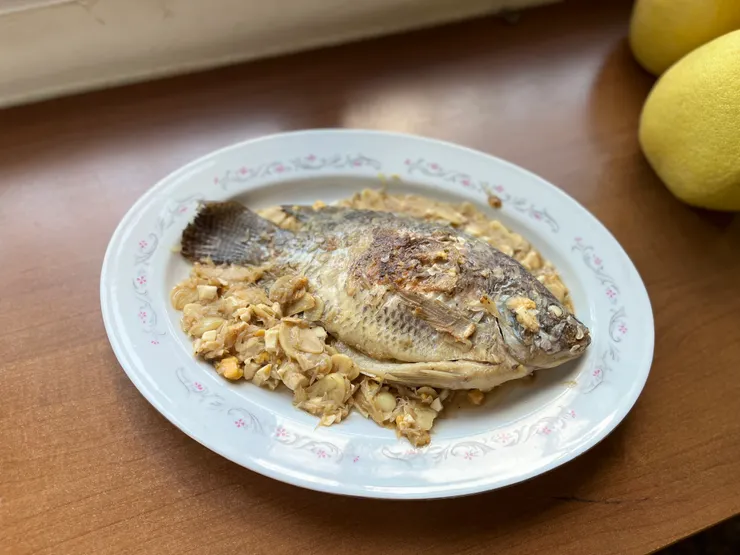 果泥蒜香白燒吳郭魚