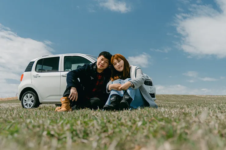 與小白做告白的紀念照