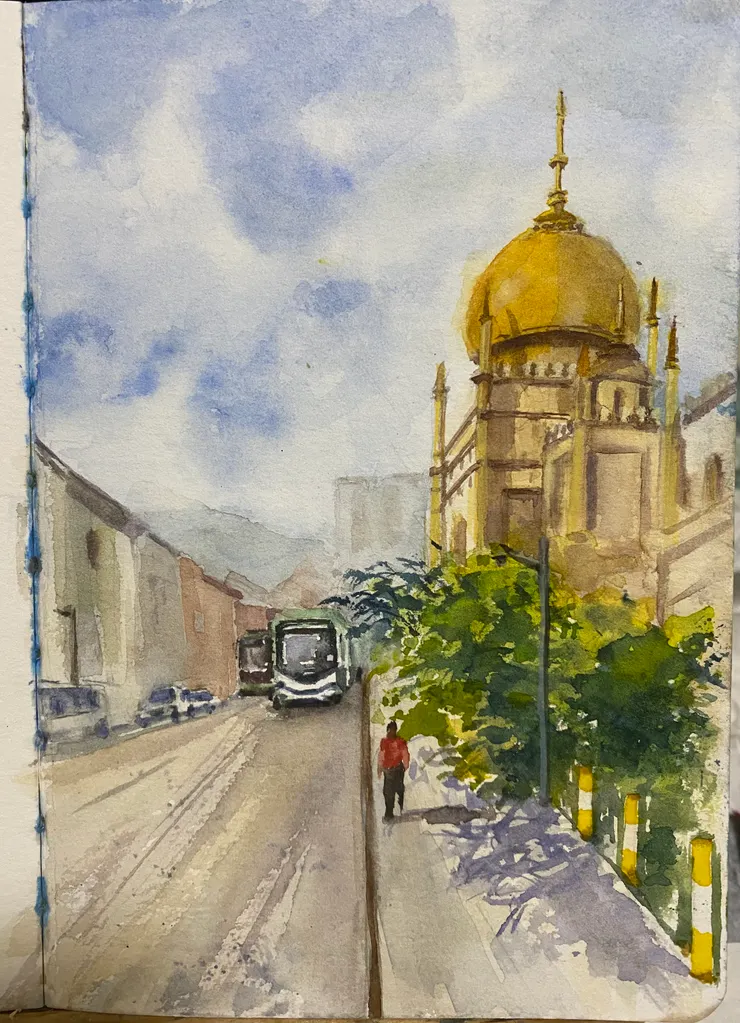 蘇丹回教堂（水彩）