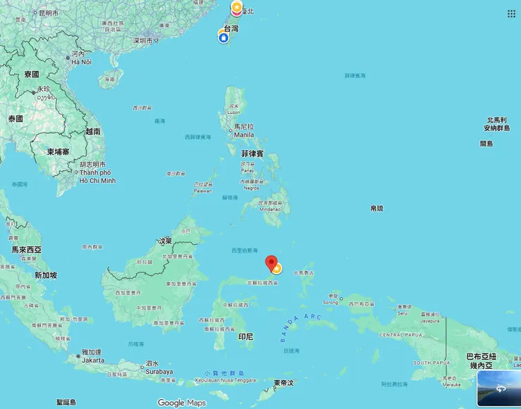 蘇拉威西島位置圖