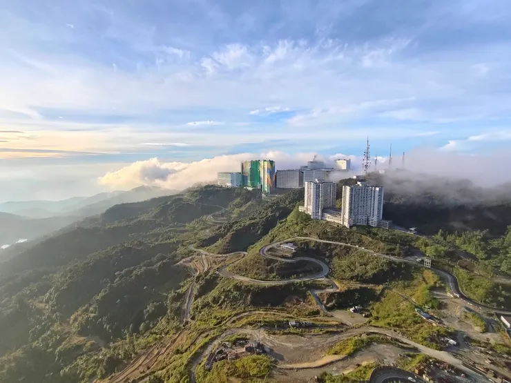 酒店陽台外的景象