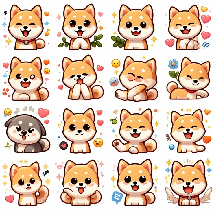 可愛小柴犬表情包