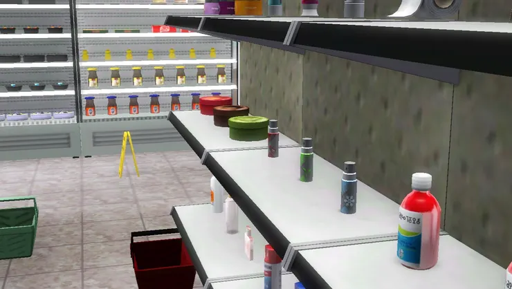 其實我設計擺放時只思考了用品分類，盡量把同類的放在一起，沒想過客人的視角和伸手拿的便利。