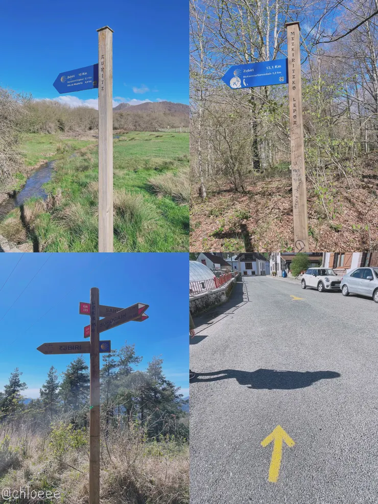 路上各種指示牌和箭頭