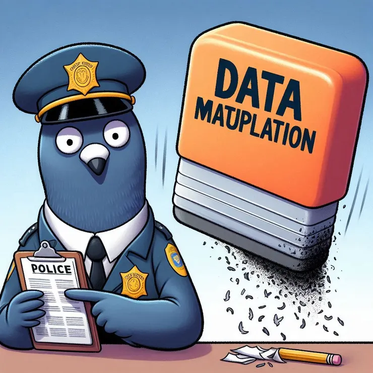 總是有個看不見的巨大橡皮擦，想要擦掉這些犯罪統計數字。