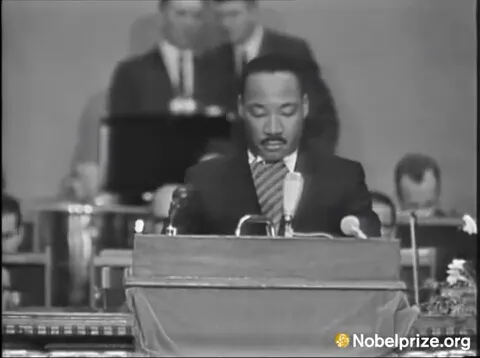 金恩博士在領取諾貝爾和平獎時演說
