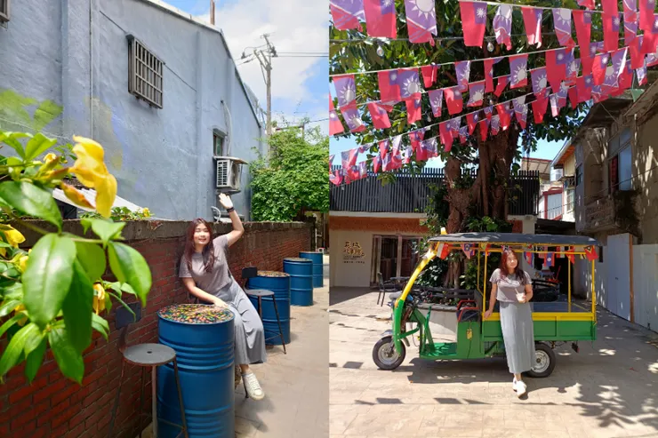 忠貞新村的各角落美照,可以拍出異域、文青風情。