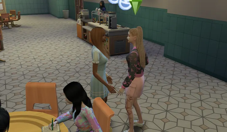 在學校歐娜跟桑雅幾乎都在一起玩~