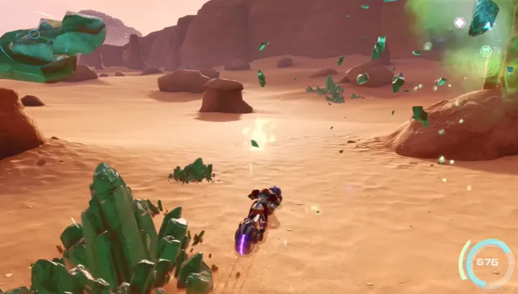 綠晶石收集，成為推進流程的必要負擔。