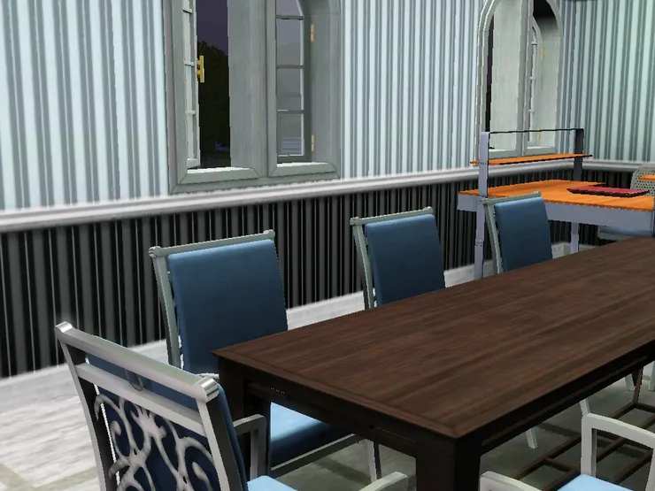 主色是黑、灰和藍，給人嚴肅、成熟、莊重的感覺。