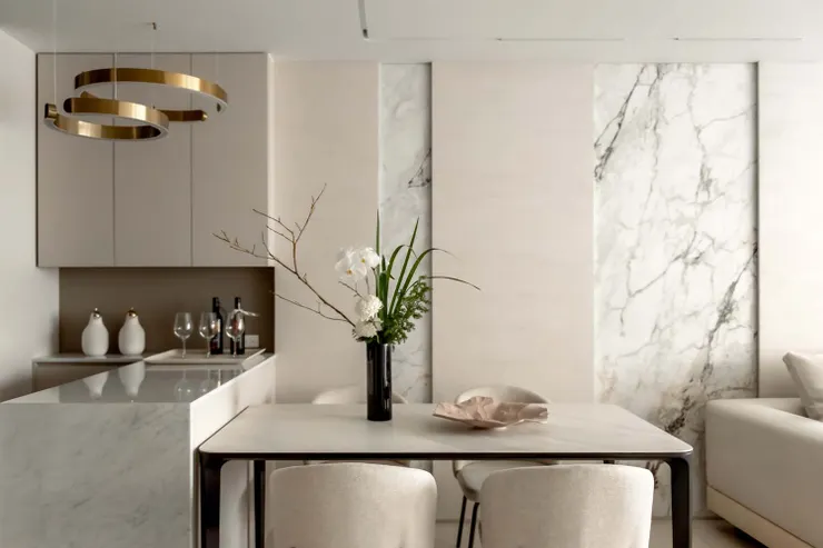 作品分享：現代透天厝化身典雅莊園，看霞飛邑中性美學詮釋出的空間設計｜高雄藝瓦室內設計