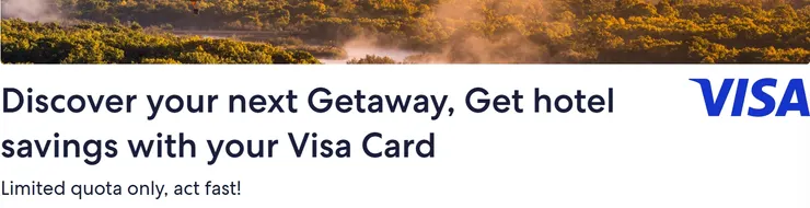 Hotels.com優惠碼 x 新加坡Visa信用卡專屬活動網頁