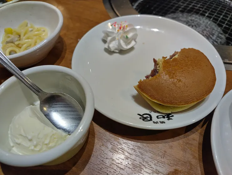 香草冰淇淋+銅鑼燒