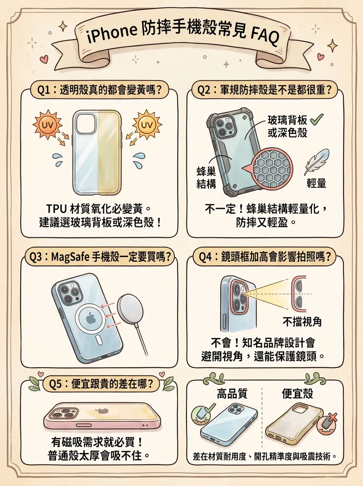 iPhone防摔手機殼常見FAQ