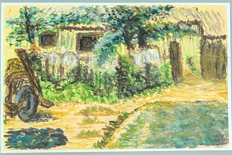臨摹系列第03張，風景，紙張尺寸15*10cm