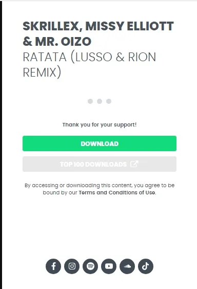 接下來就是按下Download下載歌曲囉～