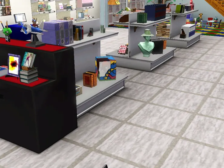 另一邊有其他裝飾品和文具。