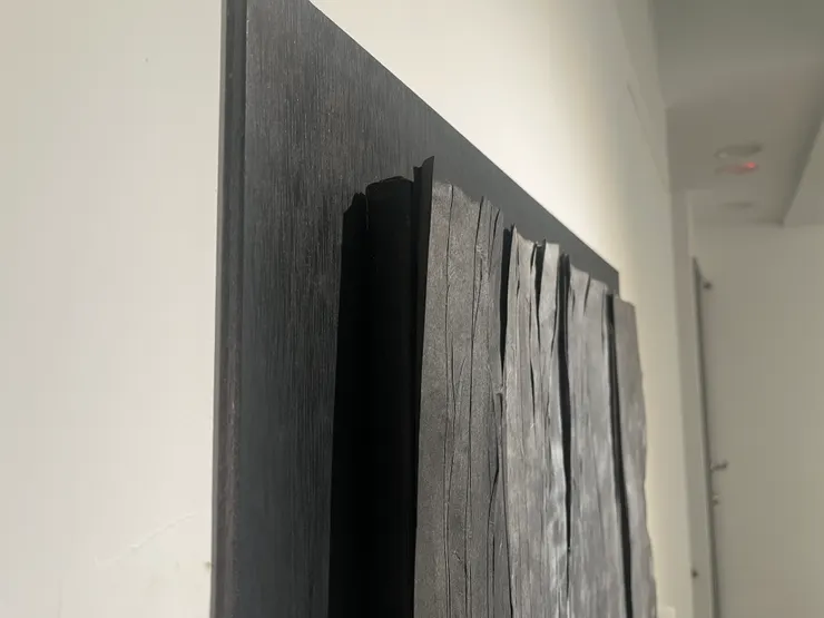 從側面觀看第三種手法的作品｜影像來源：筆者提供