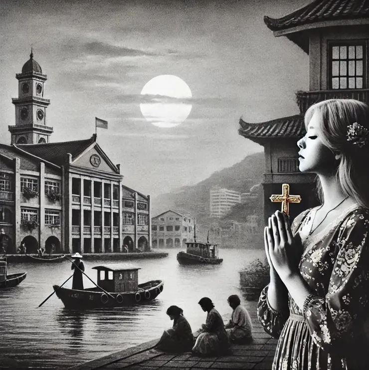 請ChatGPT參考《安平追想曲》歌詞內容及意象產出的示意圖