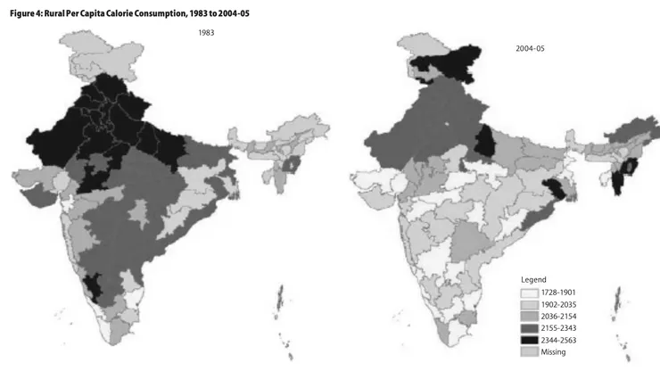 印度的熱量分布