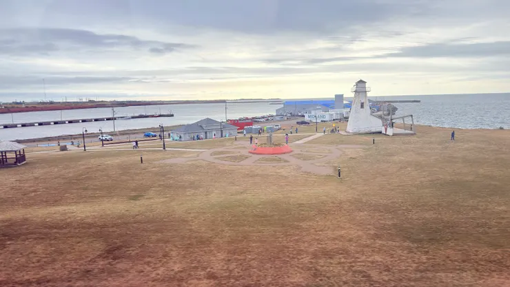 從橋上看到海洋鐵路公園