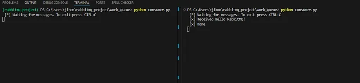 consumer 多工模擬 1 - Work queue