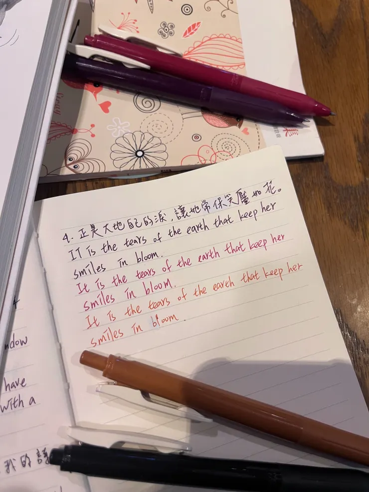 抄寫《漂鳥集》・泰戈爾