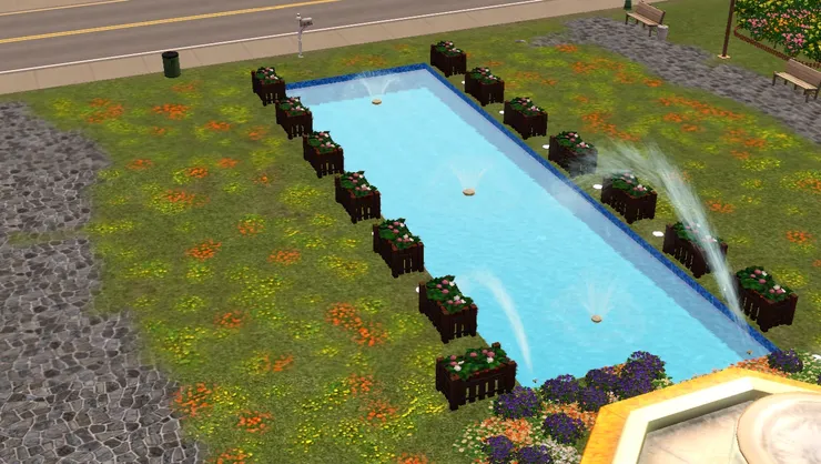 水景帶給公園無可替代的美景！可惜現在的公園都沒有噴水池了。