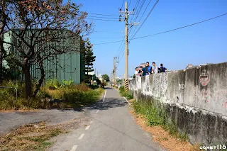 過了二林溪橋後的路線在自行車道左側(往二林方向拍)