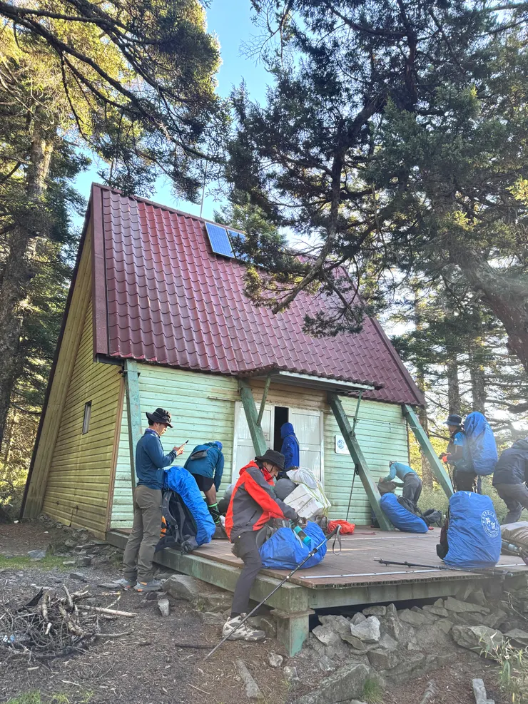 從穆特勒布峰下來後,回到素密達山屋準備接下來的行程。