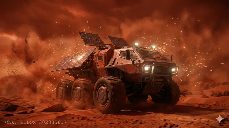 Concept art for Mars Base: Paradis Project by Eidox - Sci-fi novel illustration