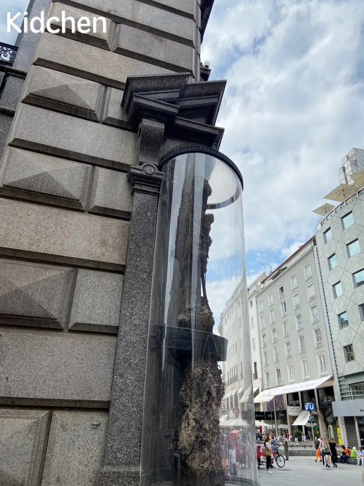 史蒂芬大教堂前的釘子樹幹 @Wien