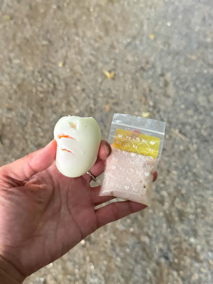 配上從台灣帶來的塩巴😂