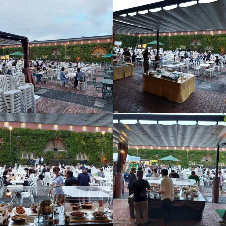 夏日期間限定的啤酒花園自助吧