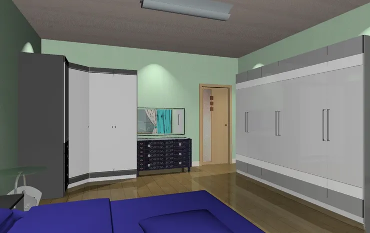 首先睡房要很大，巨型的衣櫃必不可少。其實我本身衣服不多，但很多瑣碎物品例如替換的被床單要放，無論如何都要有大衣櫃。