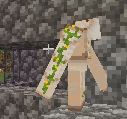 扭曲形態的鐵傀儡(他的頭是抬著的,好像... 卡住了...)